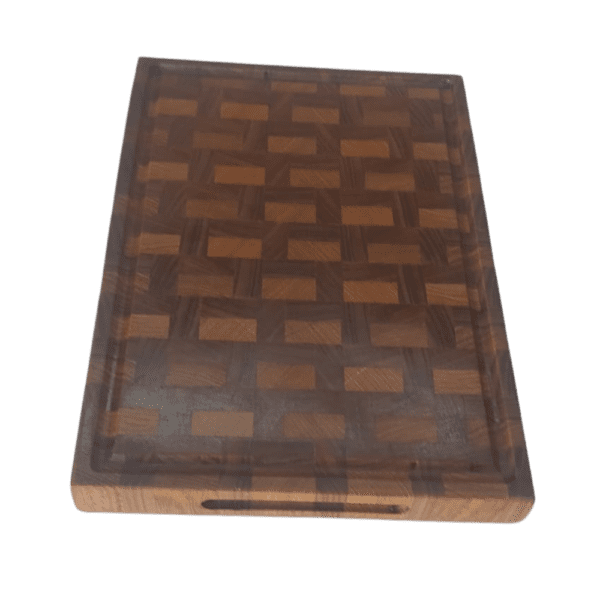 Tábua de Corte em 3 Ds - End Grain - 38,5cm X 26cm X 3,5cm