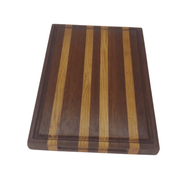 Tábua de Corte Marchetada - Imbuia e Pínus - 35cm X 23,5cm X 2,8cm
