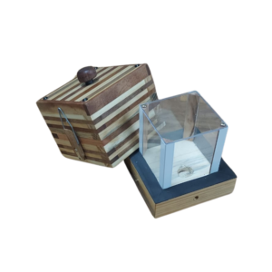 Caixa 360° Marchetada - 10cm X 10cm X 10cm